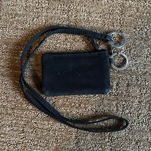 Black Card Holder Lanyard